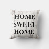 ホワイトウッド素朴ファームハウスホームスウィートホーム クッション (裏面)