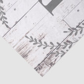 ホワイトウッド素朴ファームハウスモノグラム結婚ズ 薄葉紙 (詳細)