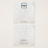 ホワイトウッド追加ロゴネックレスイヤリングディスプレイカード (正面&裏面)