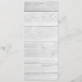 ホワイトウッド ラスティック シック ウェディング メニュー (裏面)