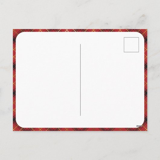 ホワイトウッド&レッドプレイド |クリスマスツリー4の写真 シーズンポストカード (裏面)