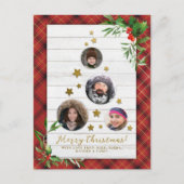 ホワイトウッド&レッドプレイド |クリスマスツリー4の写真 シーズンポストカード (正面)