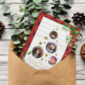 ホワイトウッド&レッドプレイド |クリスマスツリー4の写真 シーズンポストカード