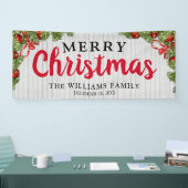 ホワイトウッ素朴ド&フェスティバルパインクリスマス 横断幕 (トレードショー)