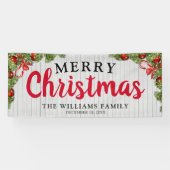 ホワイトウッ素朴ド&フェスティバルパインクリスマス 横断幕 (横)