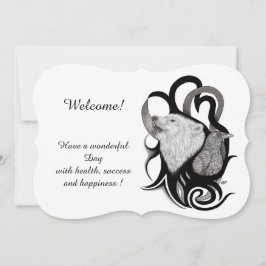 ホワイトウルフとレイヴン、テキストの追加招待状 招待状