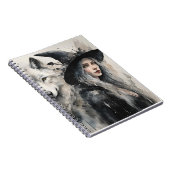 ホワイトウルフと魔女 ノートブック (右側)