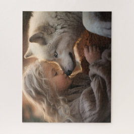 ホワイトウルフの少女 ジグソーパズル