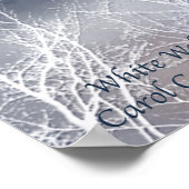 ホワイトウルフアートポスター/プリント ポスター (角)