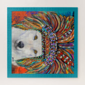 ホワイトウルフアート ジグソーパズル (横)