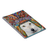 ホワイトウルフアート ノートブック (右側)