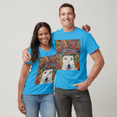 ホワイトウルフアート Tシャツ (ユニセックス)