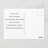 ホワイトウルフドリームキャッチャーパープルブルーフローラ ポストカード (裏面)