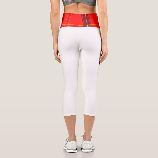 ホワイトウルフプレイドスカーフとウエストカプリレギンス カプリレギンス (裏面)