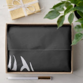 ホワイトウルフヘッドオンブラック 薄葉紙 (ギフト)