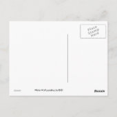 ホワイトウルフ絵画ズバイディディ ポストカード (裏面)