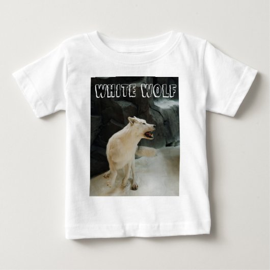 ホワイトウルフ ベビーTシャツ (正面)