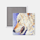 ホワイトウルフ マグネット (正面/裏面)