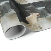 ホワイトウルフ ラッピングペーパー (ロールコーナー)