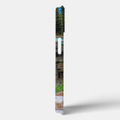 ホワイトウルフ&ロッキーマウンテンウォーターフォイルワイドライフアート Case-Mate iPhoneケース (裏面 / 右)