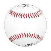 ホワイトウルフ 野球ボール (裏面)