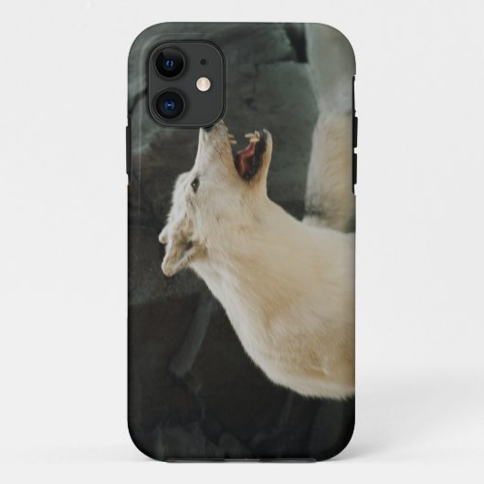 ホワイトウルフ Case-Mate iPhoneケース (裏面)