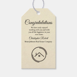 ホワイトエステート実在のミニマリスト ギフトタグ