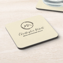 ホワイトエステート実在のミニマリスト コースター