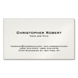 ホワイトエステート実在のミニマリスト マグネット名刺