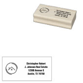 ホワイトエステート実在のミニマリスト ラバースタンプ (押印)