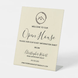 ホワイトエステート実在のミニマリスト 台座サイン