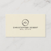ホワイトエステート実在のミニマリスト 名刺 (正面)