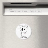 ホワイトエビル子猫磁石 マグネット (インサイチュ (食洗機))