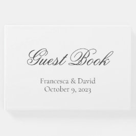 ホワイトエレガントウェディングモダンシンプル ゲストブック