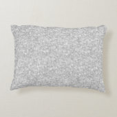 ホワイトエレガントグリッター&スパークル アクセントクッション (裏面)