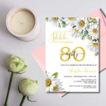 ホワイトエレガントデイジーフローラサプライズ誕生日