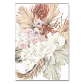 ホワイトエレガントパンパスグラストロピカルジャングルフローラ テーブルナンバー (裏面)