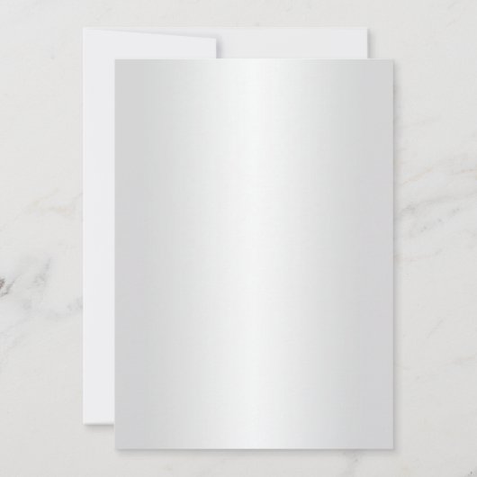 ホワイトエレガントフローラリハーサルディナー招待状 招待状 (裏面)