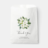 ホワイトエレガントフローラ卒業式 フェイバーバッグ (正面)