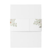 ホワイトエレガントフローラ結婚式招待状ベリーバンド 招待状ベリーバンド (裏面例)