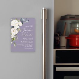 ホワイトエレガントローゼとアジサイのラベンダー