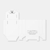 ホワイトエレガント卒業生クラス2025おめでとう卒業 フェイバーボックス (折り畳みなし)