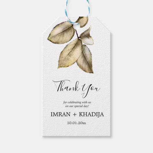 ホワイトエレガント・サンキュー・オペ ギフトタグ (正面)