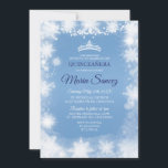 ホワイトエレガント&ブルークリスマスミクリン招待状 招待状<br><div class="desc">ホワイトエレガント&ブルークリスマスミクリン招待状</div>