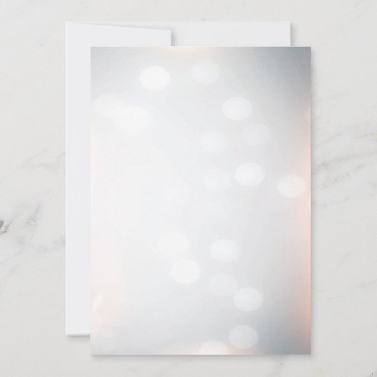 ホワイトエレガント&金ゴールド·ニューイブ·パーティー 招待状 (裏面)