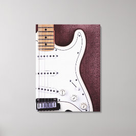 ホワイトエレキギター2 キャンバスプリント
