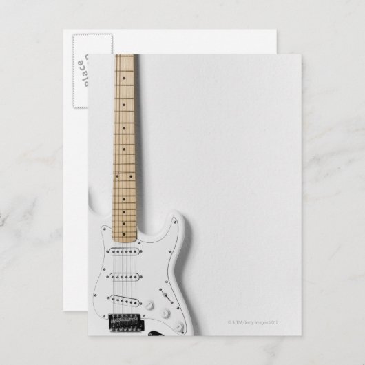 ホワイトエレキギター3 ポストカード (正面/裏面)