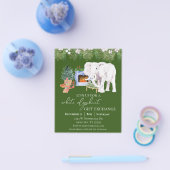 ホワイトエレファントのクリスマスハolidayパーティー チラシ (シングル)