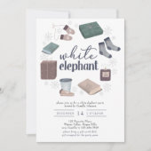 ホワイトエレファントウィンターリースギフト交換パーティー 招待状 (正面)