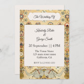 ホワイトエレファントオンインディアンフレーム結婚式招待状 招待状 (正面/裏面)